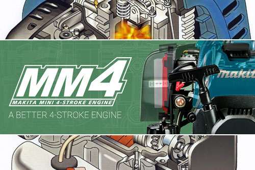 MM4 – Мини четиритактовите мотори на Makita