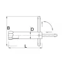 Ключ за автомобилни свещи UNIOR 19/115мм, CS, хромиран - small, 102797