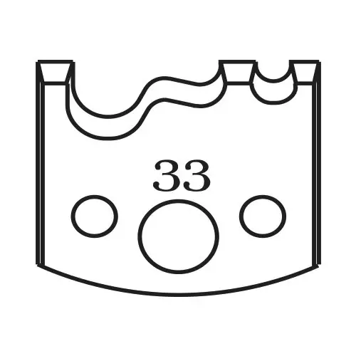 Нож профилен PILANA 33, 40x4мм, инструментална стомана