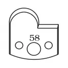 Нож профилен PILANA 58, 40x4мм, инструментална стомана - small