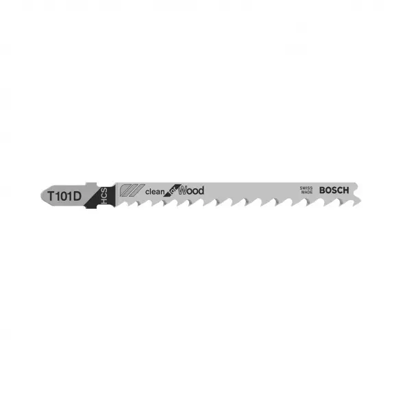 Нож за прободен трион BOSCH T101D 4.0-5.2х100/75мм, за дървесина, HCS, Т-захват