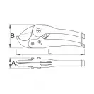 Ножица за PVC тръби UNIOR ф25мм, острие от молибденова легирана стомана, дръжки от алуминиева сплав - small, 15860