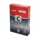 Кламери NOVUS 4/18мм 2000бр., тип 4/C, с тесен гръб, кутия - small, 105178
