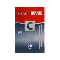 Кламери NOVUS 4/28мм 2000бр., тип 4/C, с тесен гръб, кутия