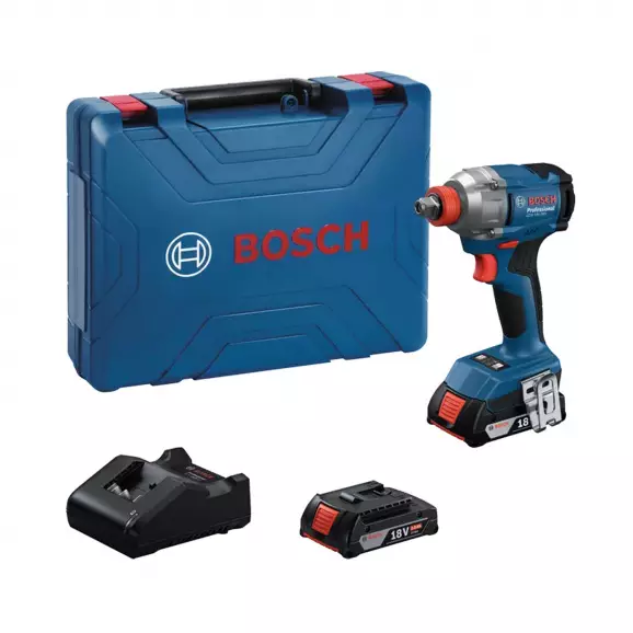 Акумулаторен гайковерт ударен BOSCH GDX 18V-285, 18V, 2.0Ah, Li-Ion, 285Nm, 1/4