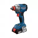 Акумулаторен гайковерт ударен BOSCH GDX 18V-285, 18V, 2.0Ah, Li-Ion, 285Nm, 1/4