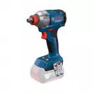 Акумулаторен гайковерт ударен BOSCH GDX 18V-285 Solo, 18V, Li-Ion, 285Nm, 1/4