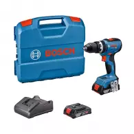 Акумулаторен ударен винтоверт BOSCH GSB 18V-65 Set L-Case, 18V, 2.0Ah, Li-Ion, 65Nm, безчетков