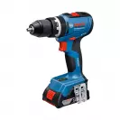 Акумулаторен ударен винтоверт BOSCH GSB 18V-65 Set L-Case, 18V, 2.0Ah, Li-Ion, 65Nm, безчетков - small, 255347