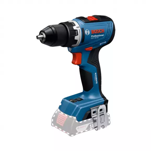 Акумулаторен винтоверт BOSCH GSR 18V-65 Solo, 18V, Li-Ion, 63Nm, безчетков