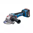 Акумулаторен ъглошлайф BOSCH GWS 18V-11 S, 18V, 5.0Ah, Li-Ion, ф125мм, безчетков - small, 255517