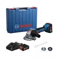 Акумулаторен ъглошлайф BOSCH GWS 18V-8, 18V, 4.0Ah, Li-Ion, ф125мм, безчетков