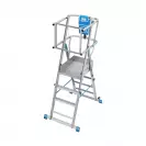 Алуминиева стълба с платформа KRAUSE SkyMatic 1x3-5, 3300мм(на стълбата), едностранна - small