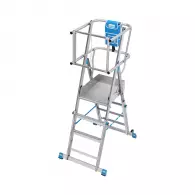 Алуминиева стълба с платформа KRAUSE SkyMatic 1x3-5, 3300мм(на стълбата), едностранна