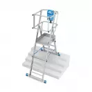 Алуминиева стълба с платформа KRAUSE SkyMatic 1x3-5, 3300мм(на стълбата), едностранна - small, 253497