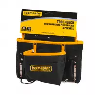 Кобур за инструменти TOPMASTER, 8 джоба, с държач за чук