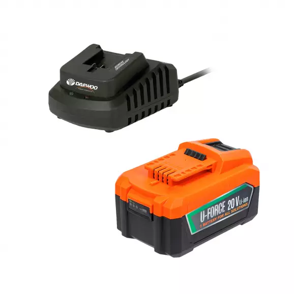 Комплект батерия и зарядно устройство DAEWOO START PACK Li-5, 20V, 6.0Ah, Li-Ion