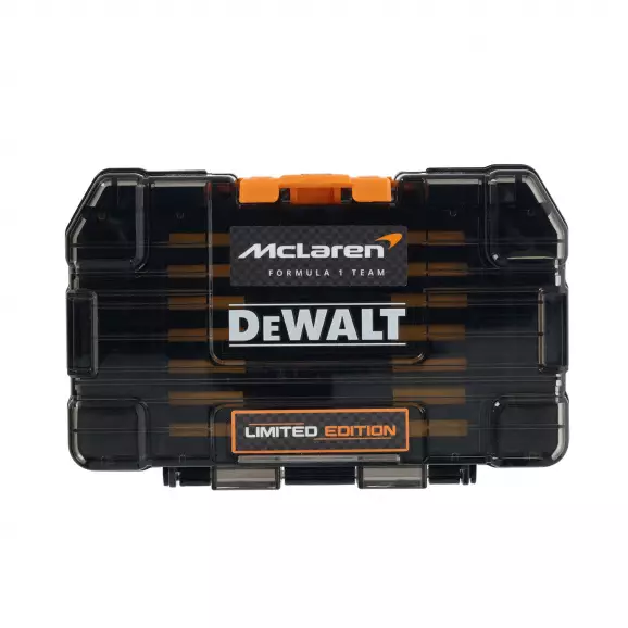 Комплект накрайници DEWALT McLaren F1 28 части, PH, PZ, TX, с държач, ударни