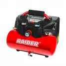 Компресор акумулаторен RAIDER RDP-J6AC20 Solo, 20+20V, 1.5-8.0Ah, Li-Ion, 6л, 98l/min, 9bar - small
