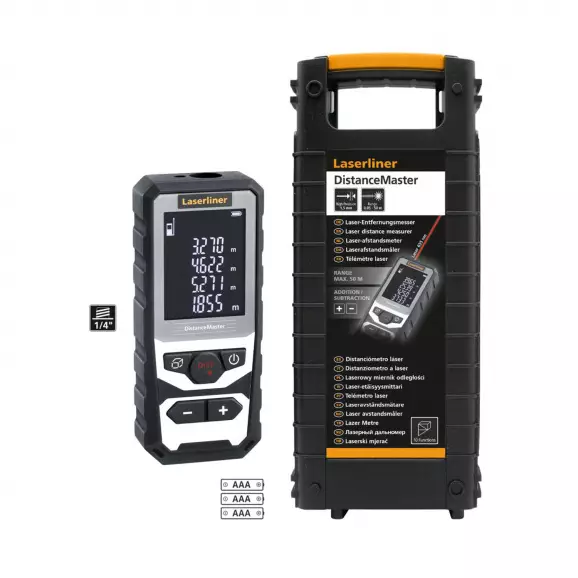 Лазерна ролетка LASERLINER LaserDistanceMaster 50m, 0.05-50м, ± 1.5мм