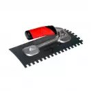 Маламашка за лепило RUBI Tech-Flex 10х12 285х125мм, назъбена, пластмаса, пластмасова дръжка - small