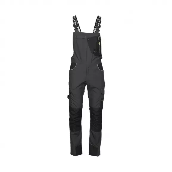 Полугащеризон работен NINE WORTHS STAMPE XXXXL, сив/черен