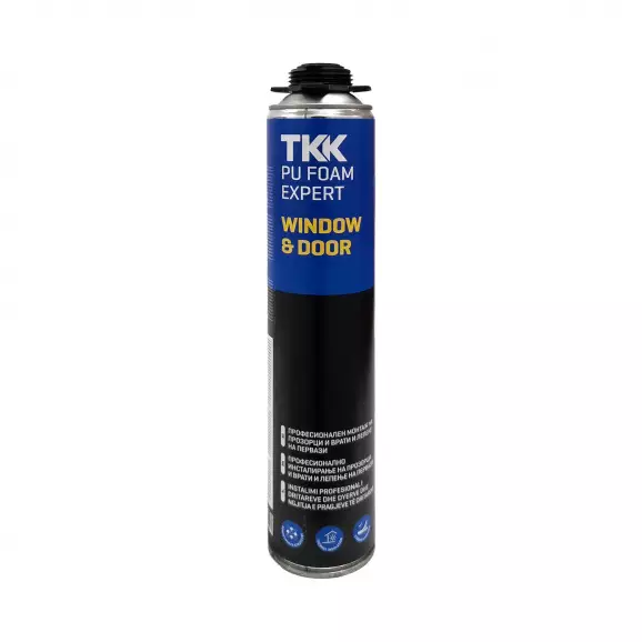 Пяна полиуретанова TKK FOAM EXPERT P-750 W&D 750мл, пистолетна, лятна (над +5°C)