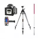 Ротационен лазерен нивелир LASERLINER Quadrum M350 S Set 4, червен лазер клас 2, обхват 350m, точност 1mm/10m, автом./автом. - small