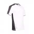 Тениска с къс ръкав NINE WORTHS ANDY XXL, бяла/сива - small