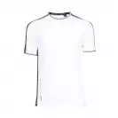 Тениска с къс ръкав NINE WORTHS ANDY XXL, бяла/сива - small, 257339