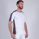 Тениска с къс ръкав NINE WORTHS ANDY XXL, бяла/сива - small, 257344