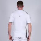 Тениска с къс ръкав NINE WORTHS ANDY XXL, бяла/сива - small, 257346