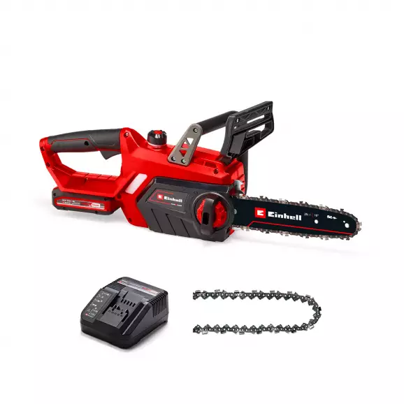 Трион верижен акумулаторен EINHELL GE-LC 18/25-1 Li Set, 18V, 3.0Ah, Li-Ion, 25cм