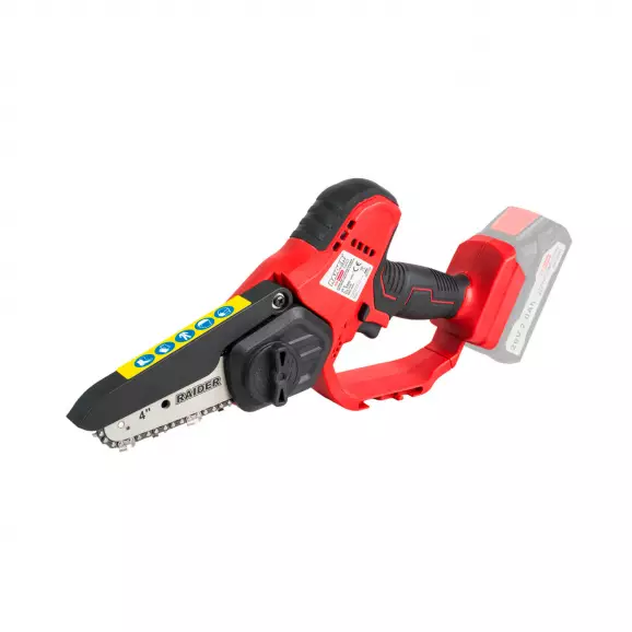 Трион верижен акумулаторен за клони RAIDER RDP-GP20 Solo, 20V, 1.5-8.0Ah, Li-Ion, 10см