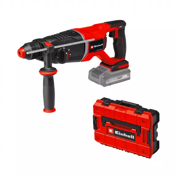 Акумулаторен перфоратор EINHELL TP-HD 18/26 D Li BL - Solo, 18V, 3.0-8.0Ah, Li-Ion, SDS-Plus, 2.6J, безчетков