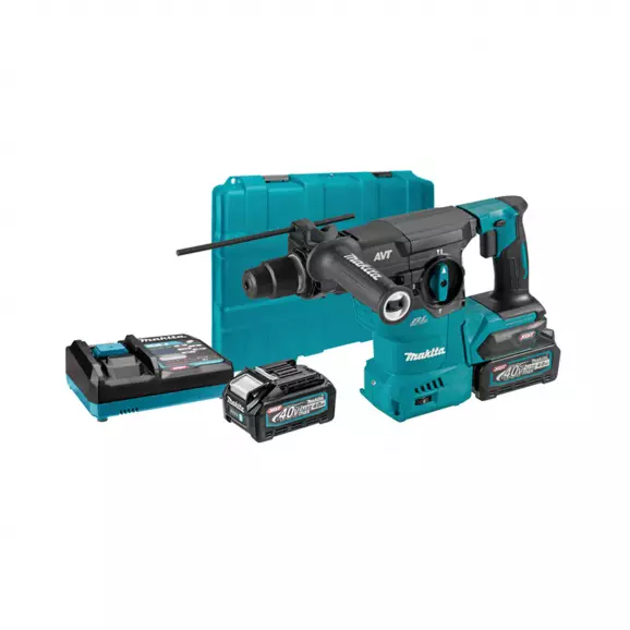 Акумулаторен перфоратор MAKITA HR008GM201, 40V, 4.0Ah, Li-Ion, SDS-plus, 3.9J, безчетков, AVT