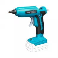 Акумулаторен пистолет за топло лепене DEDRA DED7052, 18V, 2.0-8.0Ah, Li-Ion, 11мм