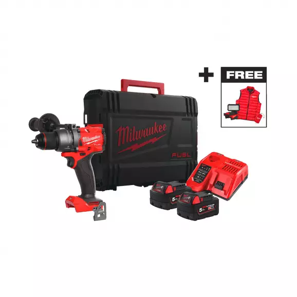Акумулаторен ударен винтоверт MILWAUKEE M18 FPD3MC-502X, 18V, 5.0Ah, Li-Ion, 158Nm, безчетков