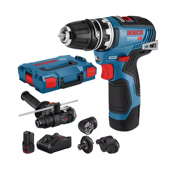 Акумулаторен винтоверт BOSCH GSR 12V-35 FC, 12V, 3.0Ah, Li-Ion, 35Nm, безчетков