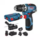 Акумулаторен винтоверт BOSCH GSR 12V-35 FC, 12V, 3.0Ah, Li-Ion, 35Nm, безчетков - small
