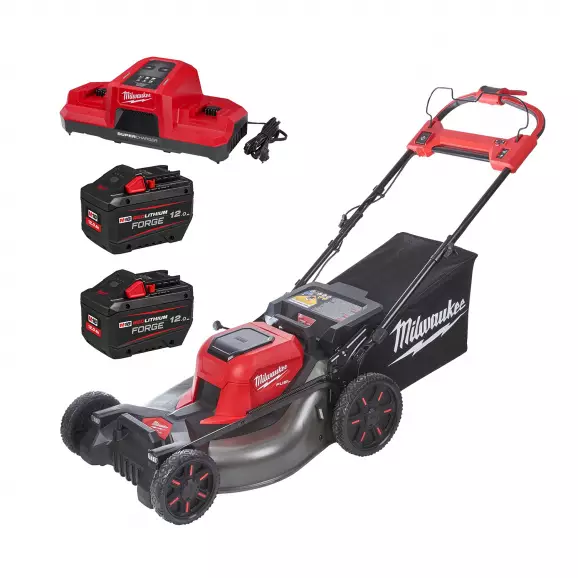 Акумулаторна косачка MILWAUKEE M18 F2LM53-122, 18+18V, 12Ah, Li-Ion, 530мм, безчетков мотор