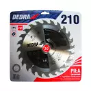 Диск с твърдосплавни пластини DEDRA 210/2.2/30 Z=24, за дървесина - small, 263516