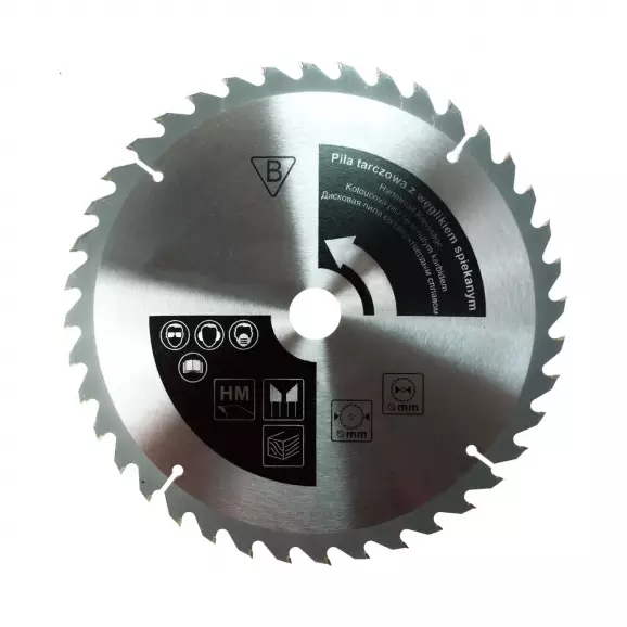 Диск с твърдосплавни пластини DEDRA 185/1.6/20 Z=40, за дървесина