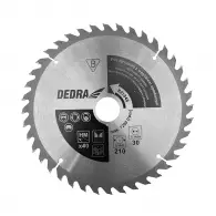 Диск с твърдосплавни пластини DEDRA 210/2.2/30 Z=40, за дървесина