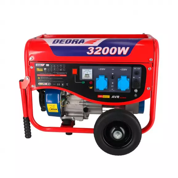 Генератор DEDRA DEGB3600K, 3.2kW, 230V, бензинов, монофазен