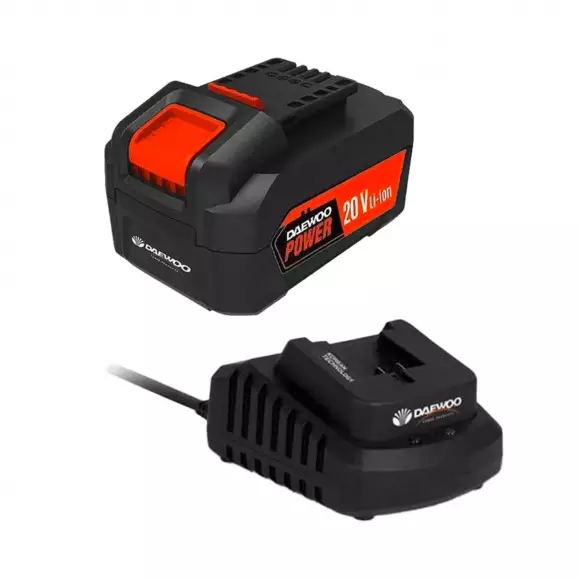 Комплект батерия и зарядно устройство DAEWOO PROMO PACK Li-4, 20V, 4.0Ah, Li-Ion