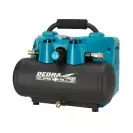 Компресор акумулаторен DEDRA DED7077V, 18+18V, 2.0-8.0Ah, Li-Ion, 6л, 90l/min, 8bar - small