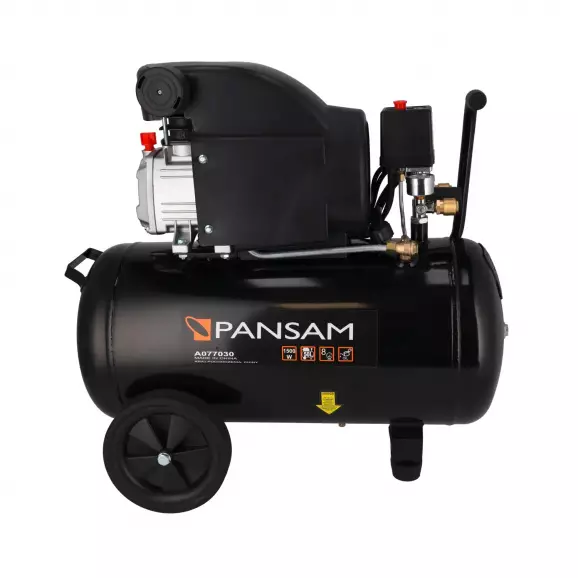 Компресор DEDRA PANSAM A077030, 50l, 8bar, 200 l/min, 1.5kW, 2.0hp, 230V