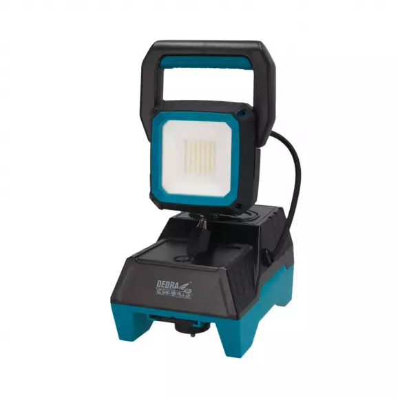 Прожектор акумулаторен DEDRA DED6905, 18V, 2.0-8.0Ah, Li-Ion, LED, 1600lm