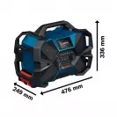 Радиоприемник акумулаторен BOSCH GPB 18VH-6 SRC, 230V, 12V/18V, 2.0-6.0Ah, Li-Ion, Bluetooth - small, 264101